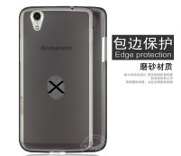 Силиконов гръб ТПУ за Lenovo Vibe X S960 / Lenovo S960 тъмно сив прозрачен